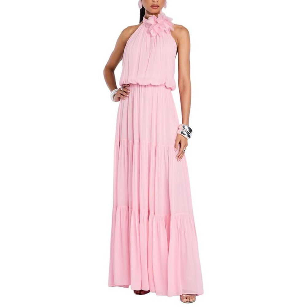 Retrofête Womens  Stephanie Maxi Dress, Pink